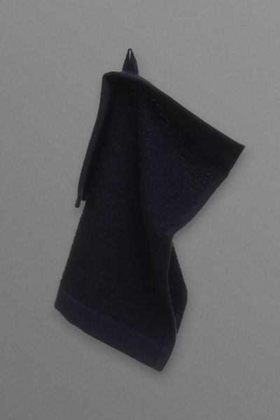 Рушник махровий Rice Вlack 30x30 см чорний La Nuit 