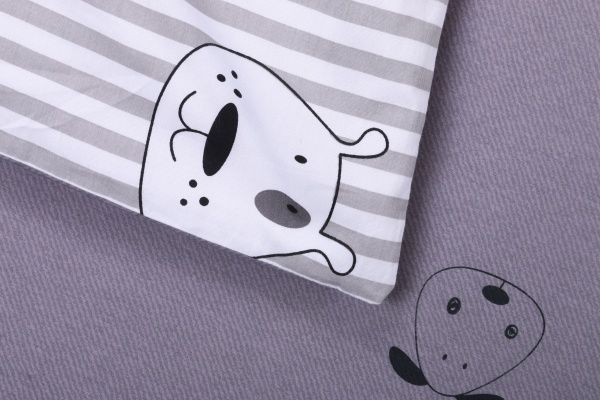 Комплект постельного белья Happy dogs полуторный разноцветный принт La Nuit 