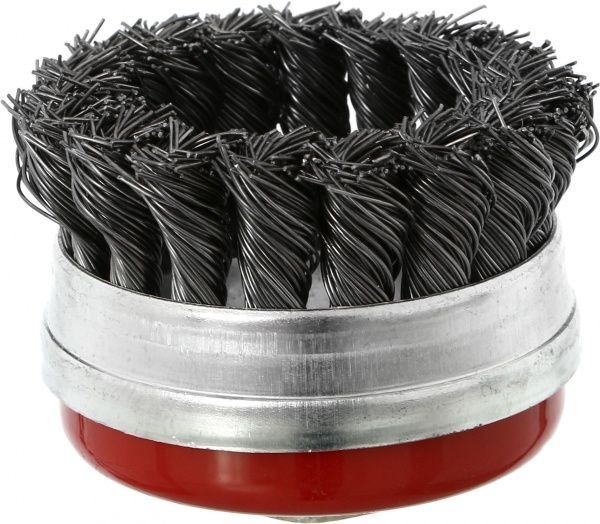 Щітка торцева з бандажем із плетеного дроту 65 мм FIT 39506