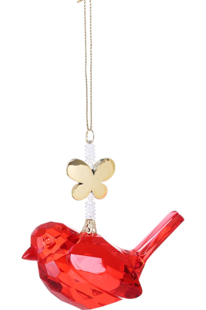 Підвіска декорована птаха 9 см в асортименті P2206138,39