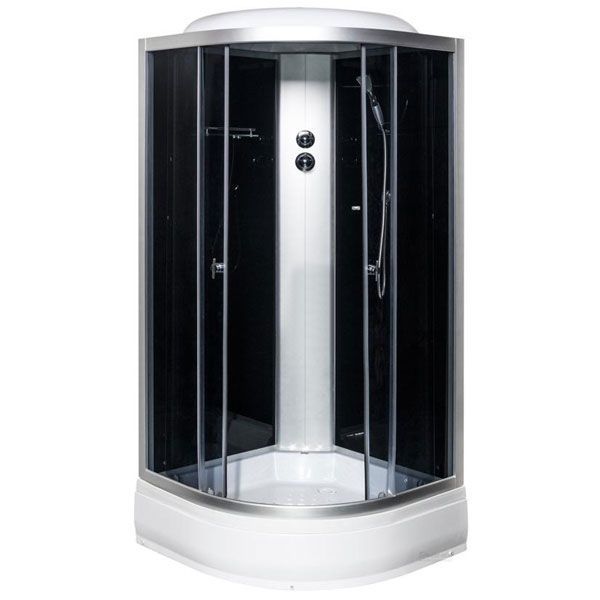 Душевой бокс UP! (Underprice) SW-9901 G 900*900*2150 стекло графит, профиль сатин