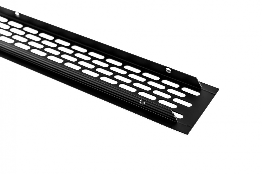 Решітка вентиляційна Foldecor 80x480 мм алюміній чорний