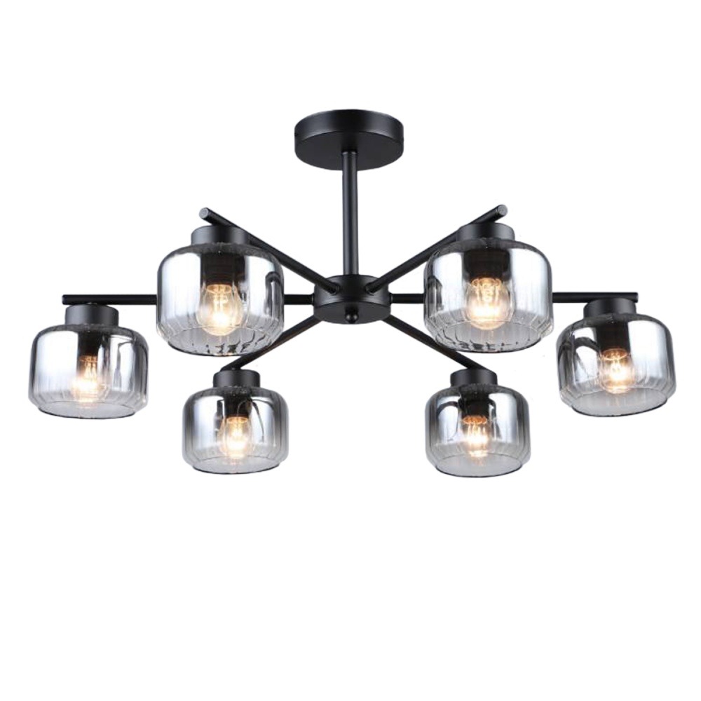 Люстра потолочная Victoria Lighting 6x60 Вт E27 черный Passage/PL6 black