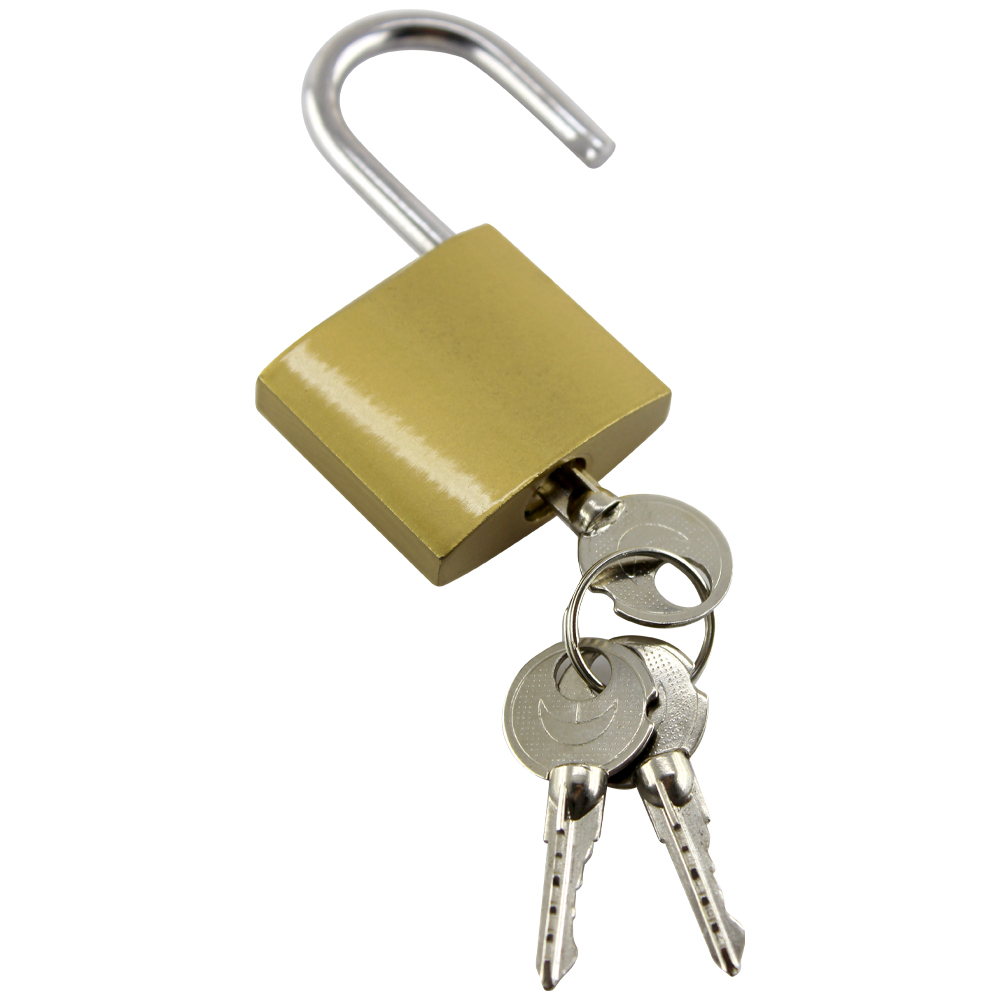 Замок навісний Comit 38 мм матова латунь 71069 відкритий (амбарний)