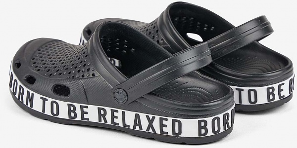 Сабо Coqui 6403 Black/White р.42 темно-серый