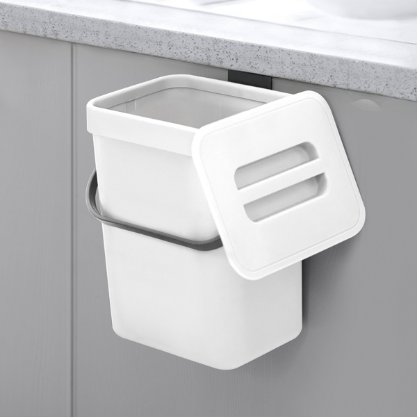 Ведро для мусора MVM BIN-11 3 л белый/антрацит BIN-11 3L WHITE/ ANTHRACITE