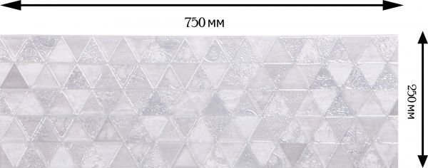 Плитка Konskie group Salomea grey geo decor 25x75 
