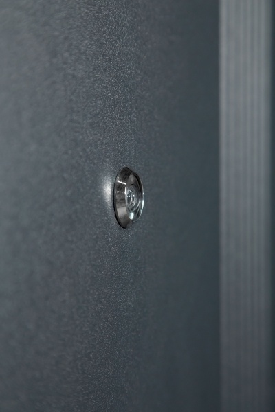 Дверь входная Revolut Doors В-413 модель 172 графит матовый / белая шагрень 2040x840 мм левая