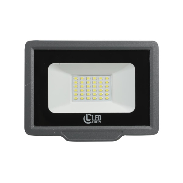 Прожектор светодиодный LED CONCEPT LC-PRJ 30 Вт IP65 серый 
