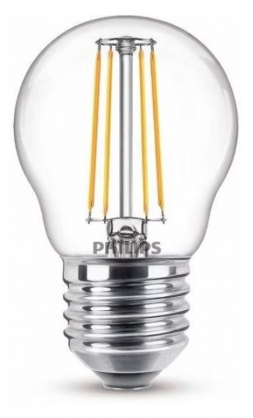 Лампа світлодіодна Philips P45 4,3 Вт E27 2700 К 220-240 В прозора 929001890555 
