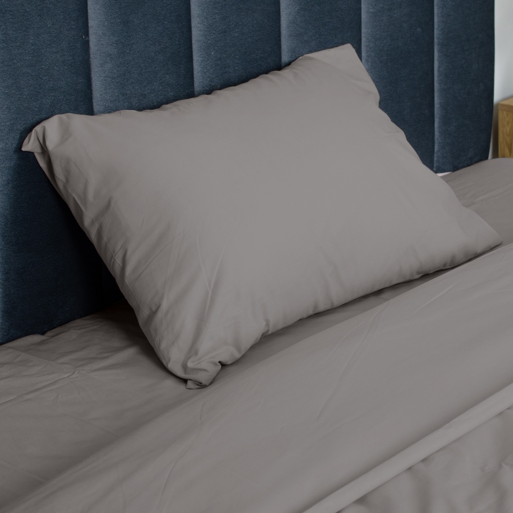 Простирадло на резинці Моно 180x200 см мокко