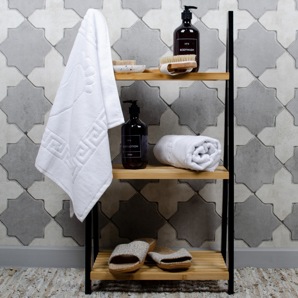 Килимок махровий для ніг TABBY 50x70 см білий La Nuit