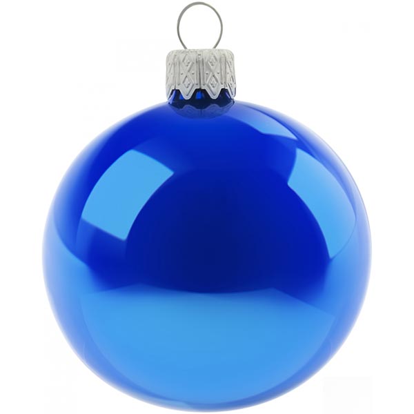 Шар стеклянный d50 синий