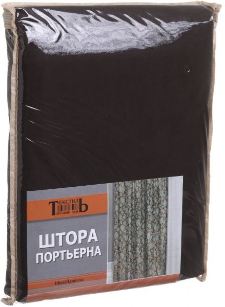 Штора SL 1004-V25 150х290 см графит