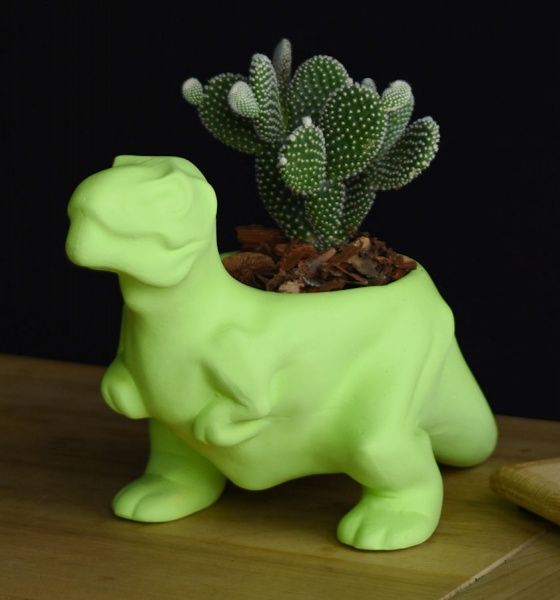 Кашпо Animal Land Тиранозавр зелений Дон Пион