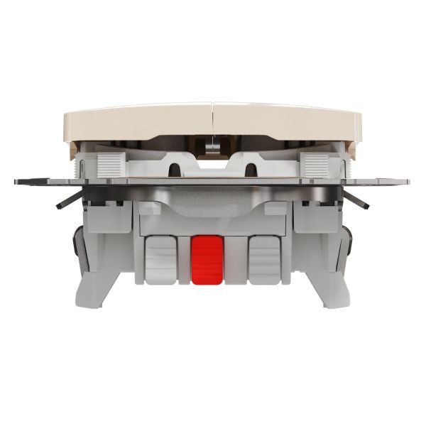 Переключатель проходной двухклавишный Schneider Electric Sedna Design без подсветки 10 А 250В бежевый SDD112108