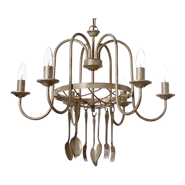 Люстра подвесная Vitaluce 6xE14 бежевый V1333/6 