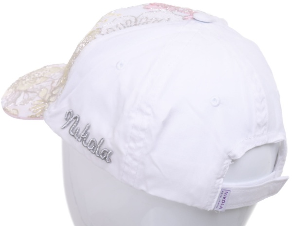 Кепка для дівчаток Pampona 21 L 04 р.48 білий 