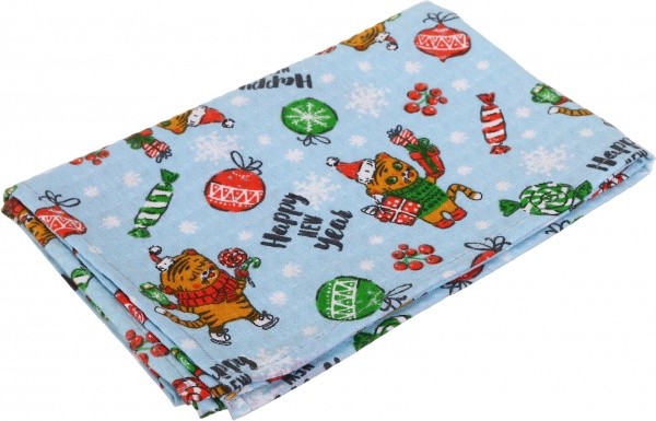 Рушник вафельний Happy New Year 2022 45x60 см в асортименті 