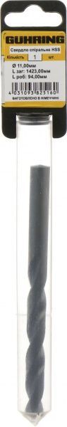 Сверло по металлу Guhring HSS 94x142 мм 11 мм 322041995