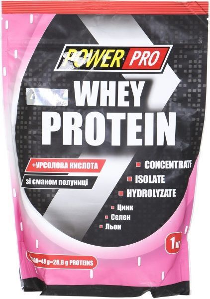 Протеїн POWER PRO Whey Protein Полуниця 1 кг