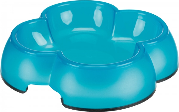 Миска Trixie для кошек прозрачная пластик резиновая основа 0,25 л 12 см (24430)