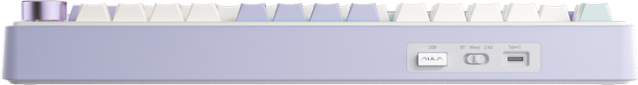 Клавиатура беспроводная Aula F75 Gasket Greywood V3 switch Hot-Swap (6948391208640) white