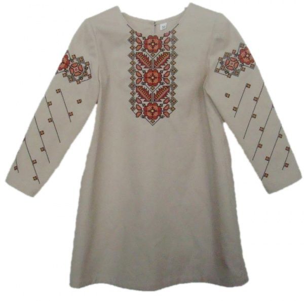 Платье Эдельвика 68-17/00 р.140 бежевый 