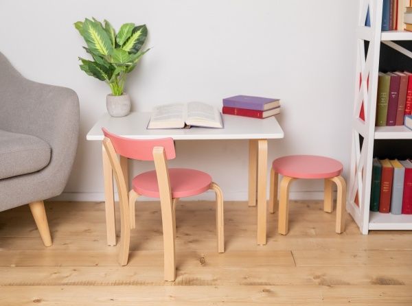 Стіл журнальний прямокутний бук/білий 750x450x500мм 