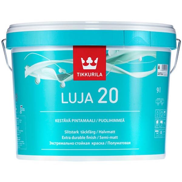 Фарба TIKKURILA luja 7, база А білий 9л 11,3кг