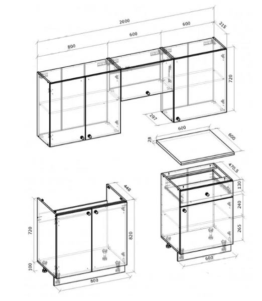 Кухня Грейд Прованс Грейд МДФ 2м прованс изумруд/белый
