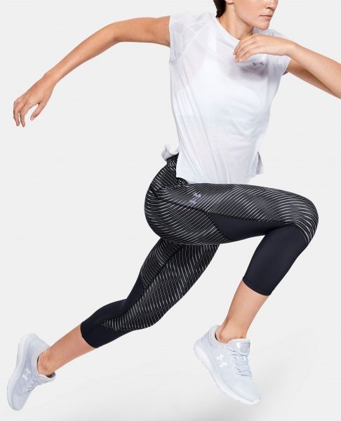 Лосини Under Armour W UA Fly Fast HeatGear Printed Crop 1353511-001 L чорний