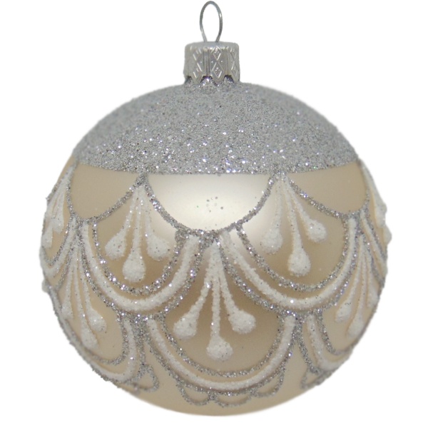 Шар новогодний d80 волан/7055 