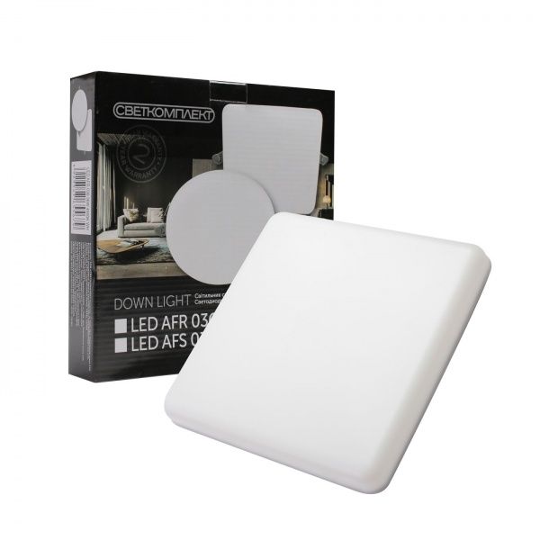Світильник вбудовуваний (Downlight) Светкомплект AFS 036 36 Вт 4500 К білий
