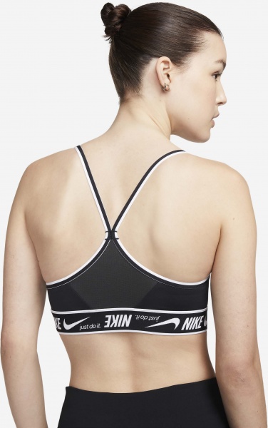 Бра Nike W NK DF INDY LOGO BRA DM0560-010 р.L чорно-білий