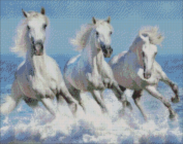 Алмазна мозаїка Стрімка хвиля 40х50 см Ідейка 