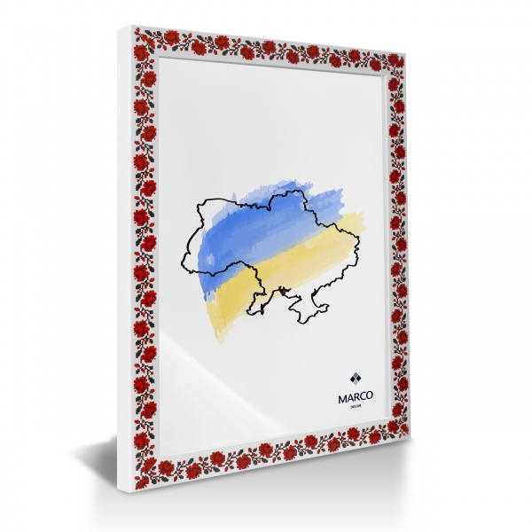 Рамка MARCO decor 2313 1 фото 30х40 см белый с черным 