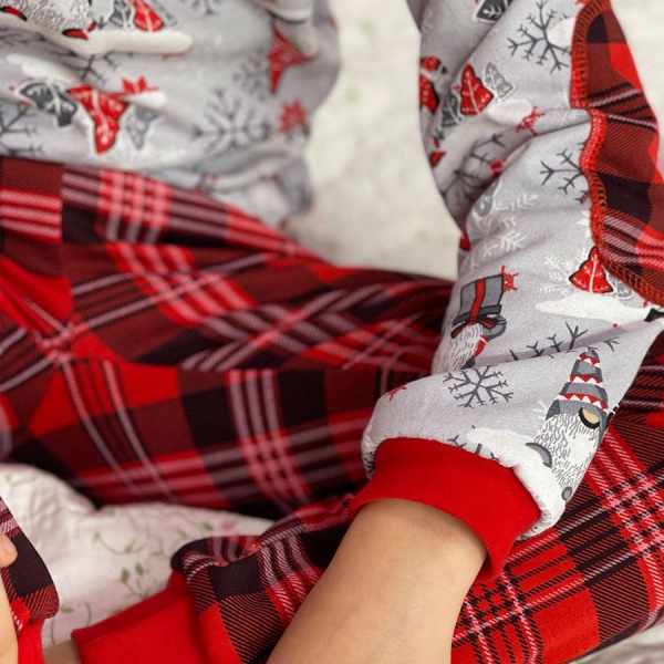 Пижама детская для мальчиков Blanka Гномы р.128 красный 12752 