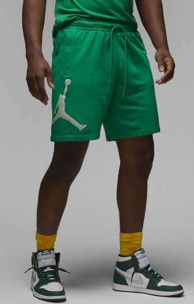 Шорты Nike M J ESS FLC HBR SHORT DX9667-310 р. M зеленый