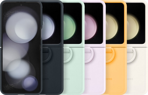 Чохол-накладка Samsung Silicone Case with Ring Ocean Green (EF-PF731TMEGUA) для Flip 5