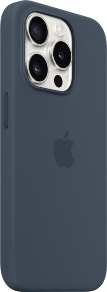 Чехол Apple Silicone Case with MagSafe для Apple iPhone 15 Pro storm blue (MT1D3ZM/A)