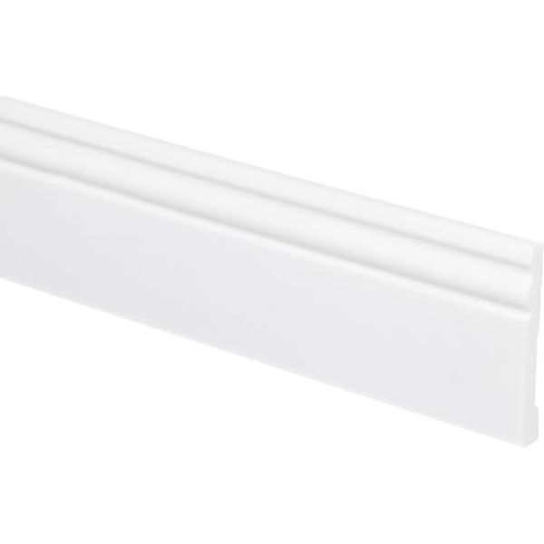 Плінтус Cezar LPS-08 білий 12,2x94x2000 мм 