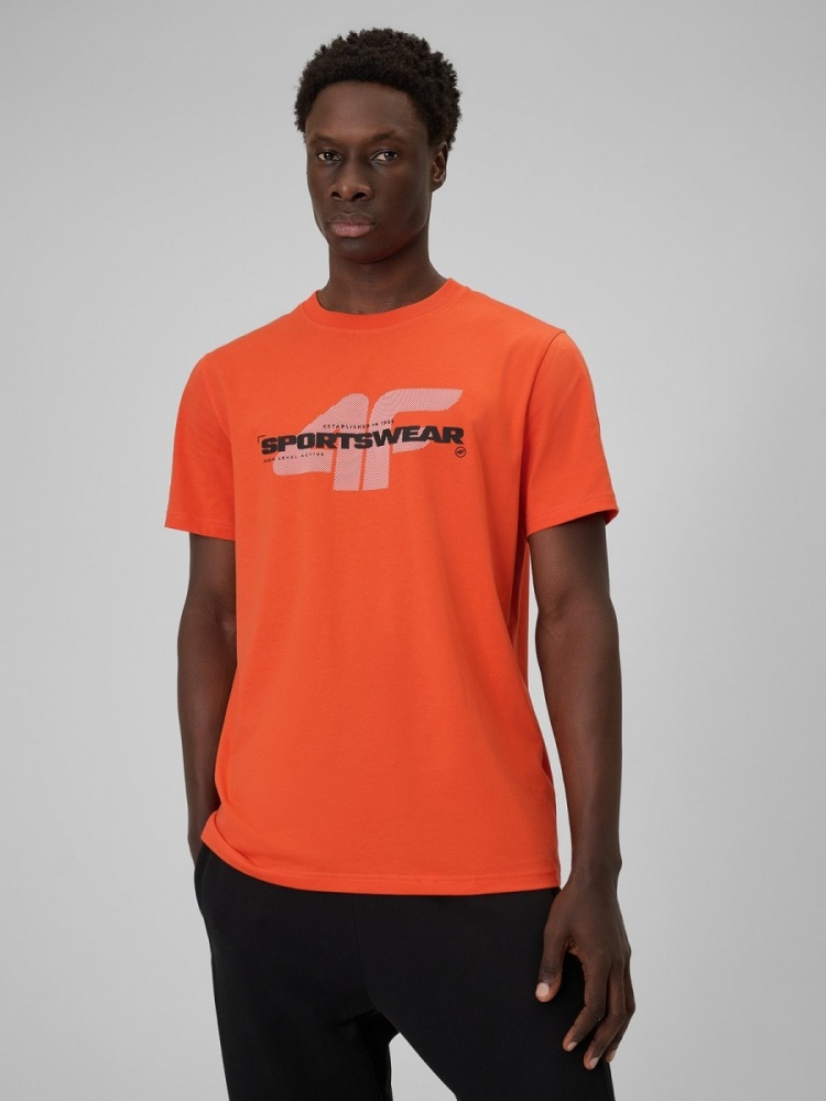 Футболка 4F 4FWSS26TTSHM2666-70S р.S оранжевый