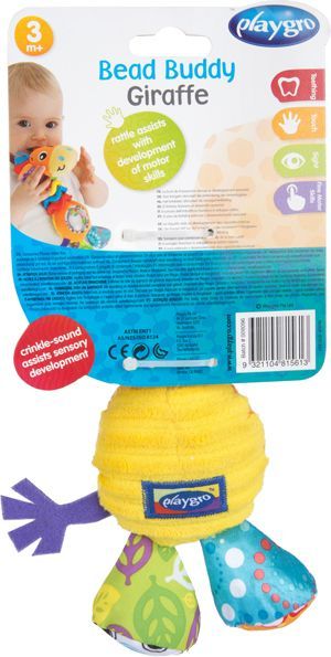 Іграшка Playgro Мій перший дружок Жираф з намистинами 5 769