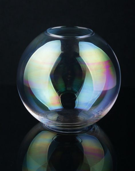 Ваза ластер акваріум перлинова 18,5х16,5 см Luna