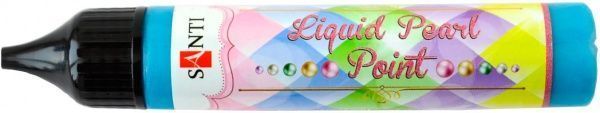 3D-гель Liquid pearl gel світло-синій Santi 25 мл — фото 1