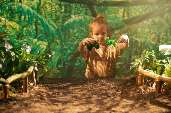 Игровой набор Road Rippers Машинка и динозавр Raptor green 20075