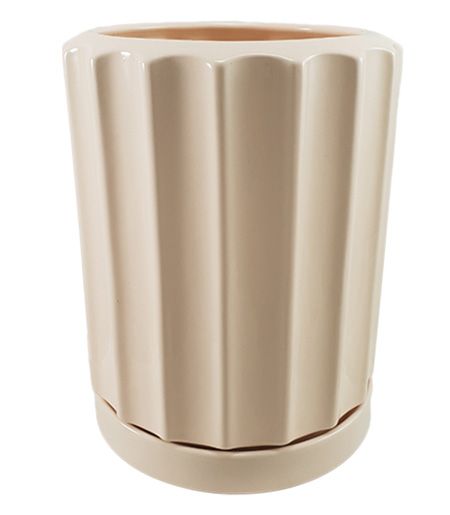 Горшок керамический Резон Шафран круглый 3,8 л персиковый (Р284пер) 