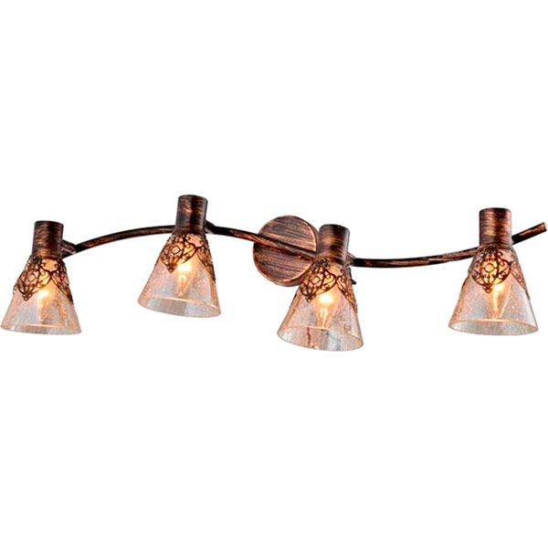 Спот Crystal Life 4x40 Вт E14 коричневий 16781-4 