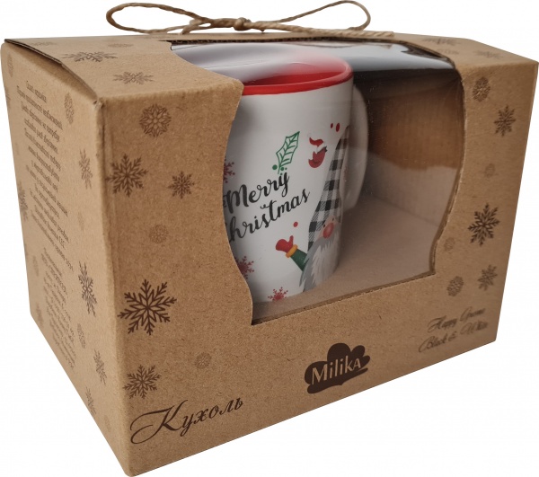 Чашка Happy Gnome Black&White Hat 470 мл Color М0420-FT21143-2 Milika